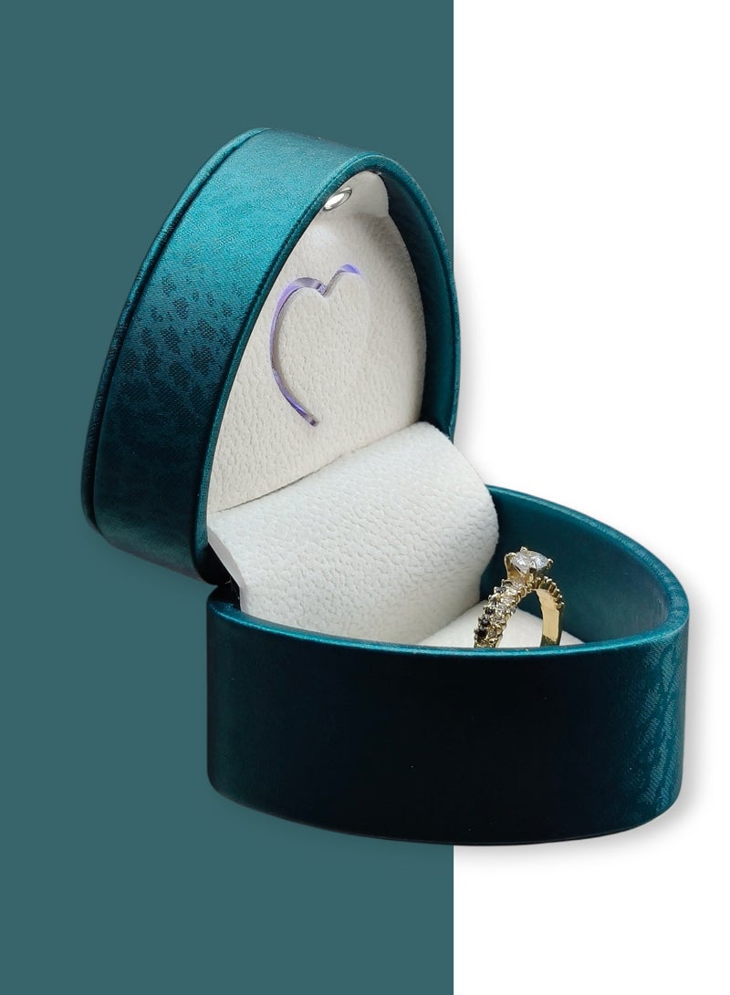 Al Seraj Luxury LED Heart Shaped Ring Box | Premium Rexine Exterior with Soft Velvet Interior | Engagement Proposal Jewelry Ring Box | Elegant Jewellery Gift Box for Wedding & Special Occasions - Image 5